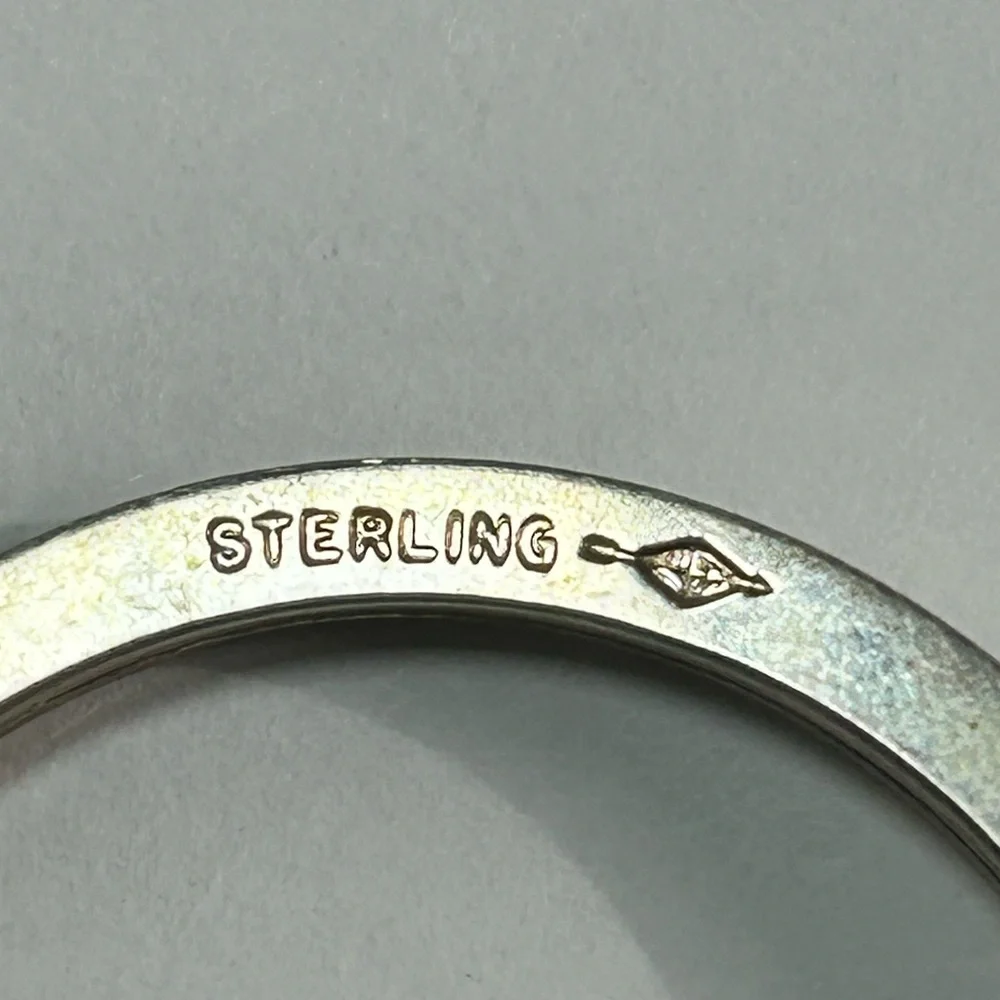 Signed Sterling Silver 925 Keychain Golf Ball Design Arrow Logo Artisan